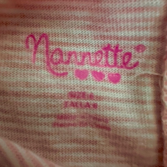 Nannette Lepore Girls Floral Striped Ruffle Matching Outfit Set - Picture 5 of 11